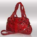Red python bags Red python handbag