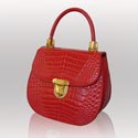 3807rossa6a Red Cocco Ligator handbag
