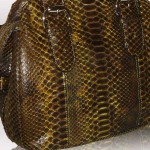 SUNFLOWER color of python leather