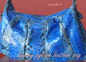 Electric blue luxury handbag