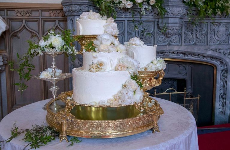 Wedding cake for the royal wedding was made with italian lemons and elderberry as requested by the bride