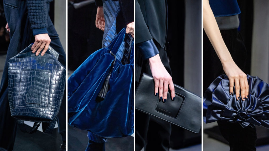 Giorgio Armani handbags from Milano Fashion week