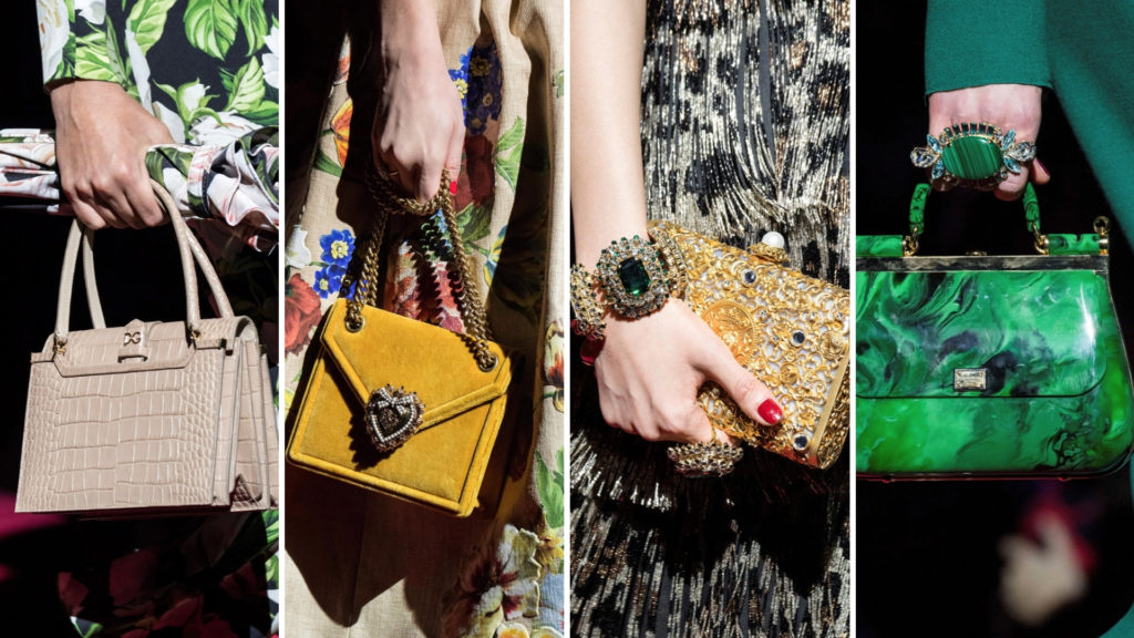 Milano Fashion week bags by Dolce & Gabbana