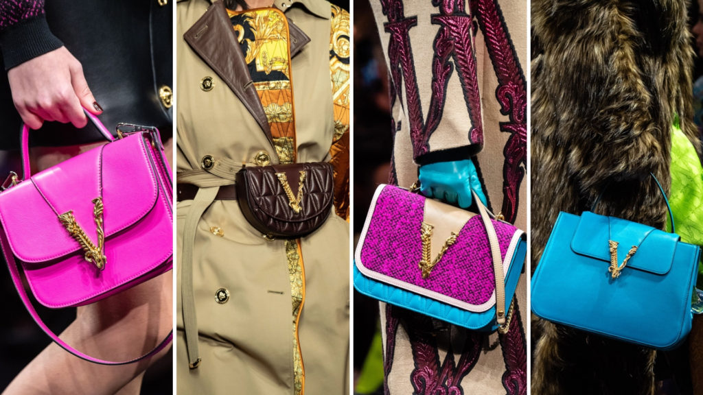 Milano Fashion Week handbags by Versace