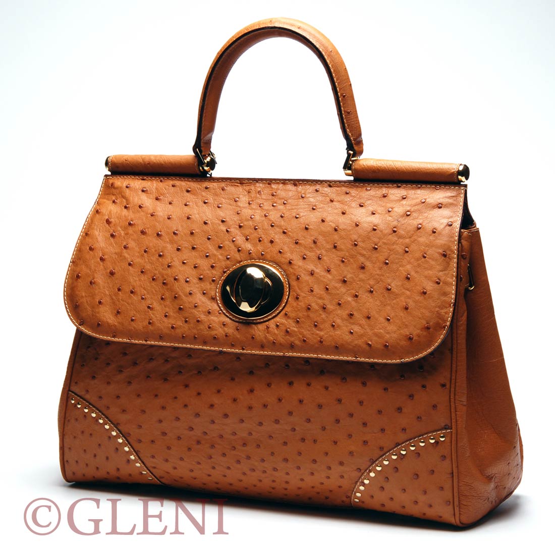 Ostrich leather Bag, Ostrich Leather Handbag