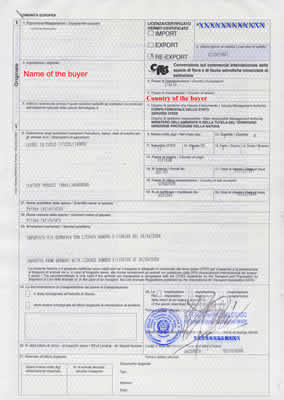 Cites certificate