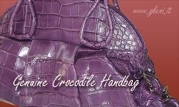 Crocodile handbags