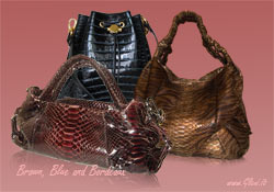 Sacs à main en couleurs le marron foncé, le bleu nuit et le bordeaux Sacs à main en couleurs le marron foncé, le bleu nuit et le bordeaux