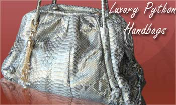 Luxury Python handbags