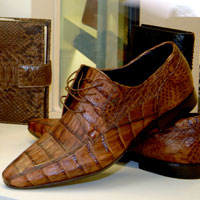 CHAUSSURES POUR HOMME EN PYTHON ET EN CROCODILE