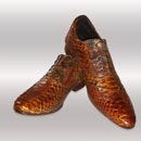 Luxury python leather shoes